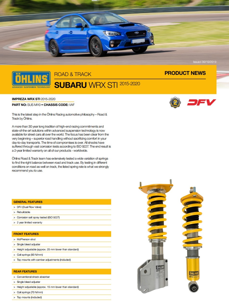 Öhlins Coilover Kit - Road & Track